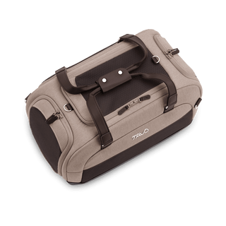 Dupree II pet car seat in the fawn fashion shown from the top