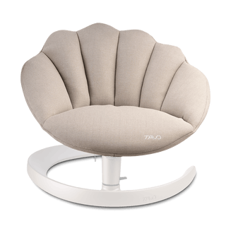 The shell seat pad in fawn highlighted without seat stand showing