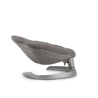 a side view of the shell pet bed fully reclined in the fashion lunar