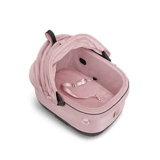 Maeve iso5x Wind pet car seat in the sakura fashion shown from above with the mesh mattress pad