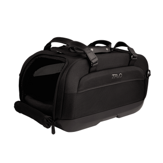 Tavo Pets Dupree II crash-tested pet car seat in Onyx black with open side