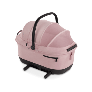 Maeve iso6x Wind pet car seat in the sakura fashion shown from the side with its integrated ISOFIX latches out