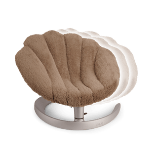 the shell pet bed with the swaying postion shown in the fashion caramel