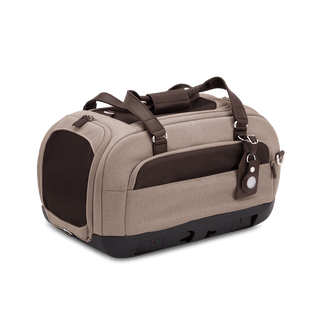 Dupree II pet car seat in the fawn fashion shown from the back