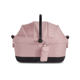 Maeve iso6x Wind pet car seat in the sakura fashion shown from the front with the power bank bag attached