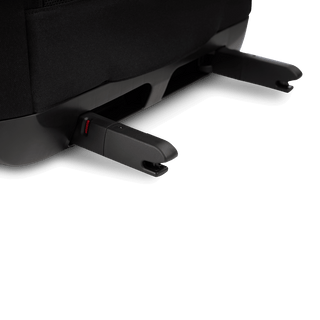 An onyx fashion Hendrick Pet Car Seat from the back showing rigid ISOFIX latches