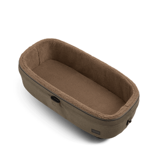 medium pet bed with plush lining