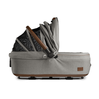 medium pet bed with mesh panels in canopy