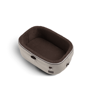 small pet bed with plush lining